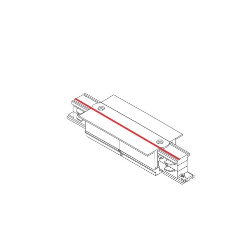 Łącznik do szynoprzewodu środkowy prosty zasilający CTLS POWER RECESSED STRAIGHT CONNECTOR BLACK 8685 NOWODVORSKI Lighting Loft nowoczesna trójfazowa 3 fazowa 3F oświetlenie szynowe listwa podtynkowa szynoprzewodów złączka prosta czarny Inspiracje Premium