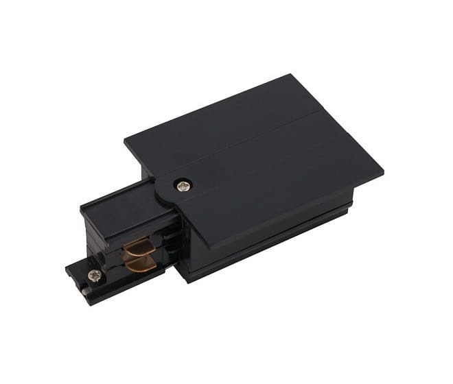 Końcówka zasilająca prawa do Szynoprzewodu Szyny CTLS RECESSED POWER END CAP RIGHT BLACK PE-R 8690 NOWODVORSKI Lighting Loft nowoczesna trójfazowa 3 fazowa 3F sufitowy ścienny oświetlenie szynowe listwa podtynkowa 230V czarna Inspiracje Premium