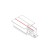 Końcówka zasilająca prawa do Szynoprzewodu Szyny CTLS RECESSED POWER END CAP RIGHT BLACK PE-R 8690 NOWODVORSKI Lighting Loft nowoczesna trójfazowa 3 fazowa 3F sufitowy ścienny oświetlenie szynowe listwa podtynkowa 230V czarna Inspiracje Premium