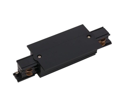 Łącznik do szynoprzewodu środkowy prosty zasilający CTLS POWER RECESSED STRAIGHT CONNECTOR BLACK 8685 NOWODVORSKI Lighting Loft nowoczesna trójfazowa 3 fazowa 3F oświetlenie szynowe listwa podtynkowa szynoprzewodów złączka prosta czarny Inspiracje Premium