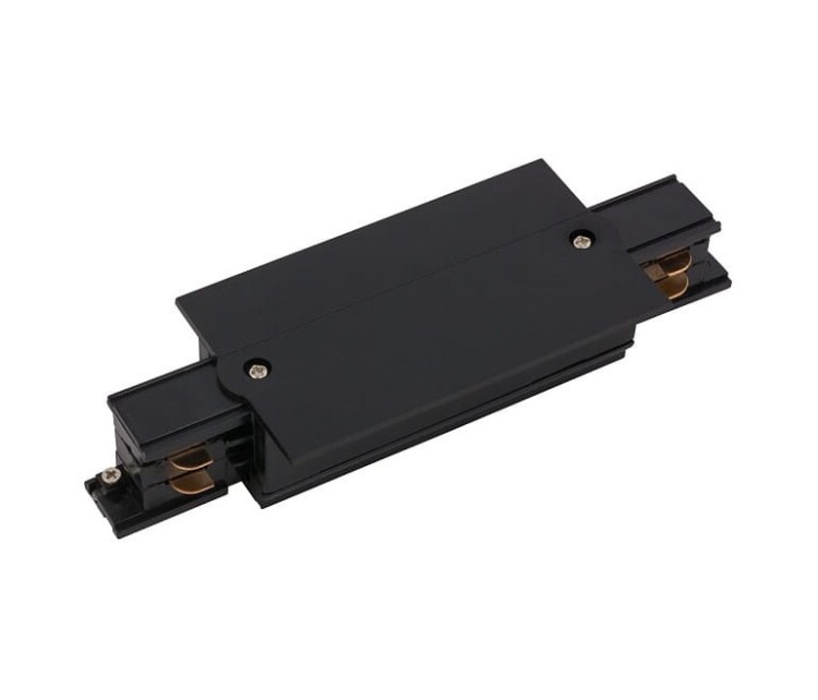 Łącznik do szynoprzewodu środkowy prosty zasilający CTLS POWER RECESSED STRAIGHT CONNECTOR BLACK 8685 NOWODVORSKI Lighting Loft nowoczesna trójfazowa 3 fazowa 3F oświetlenie szynowe listwa podtynkowa szynoprzewodów złączka prosta czarny Inspiracje Premium