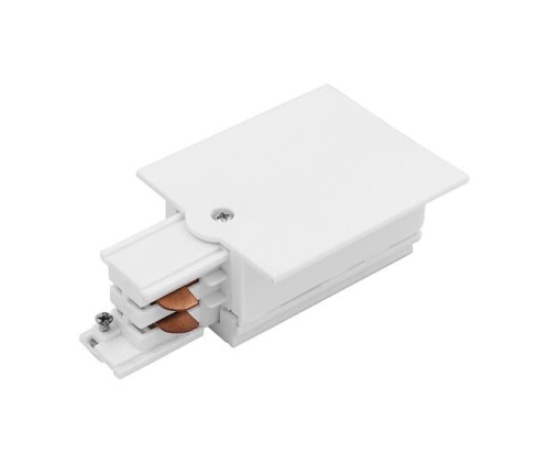 Końcówka zasilająca prawa do Szynoprzewodu Szyny CTLS RECESSED POWER END CAP RIGHT WHITE PE-R 8691 NOWODVORSKI Lighting Loft nowoczesna trójfazowa 3 fazowa 3F sufitowy ścienny oświetlenie szynowe listwa podtynkowa 230V biała Inspiracje Premium