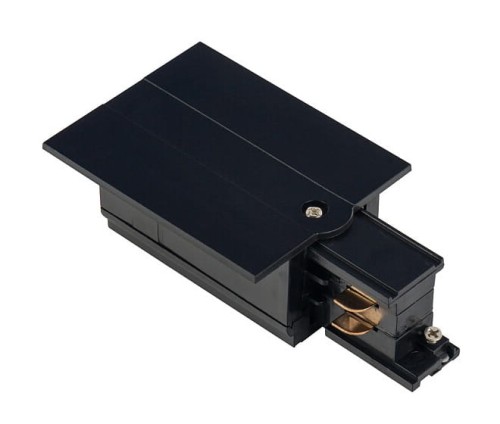 Końcówka zasilająca lewa do Szynoprzewodu Szyny CTLS RECESSED POWER END CAP LEFT BLACK PE-L 8235 NOWODVORSKI Lighting Loft nowoczesna trójfazowa 3 fazowa 3F sufitowy ścienny oświetlenie szynowe listwa podtynkowa 230V czarna Inspiracje Premium