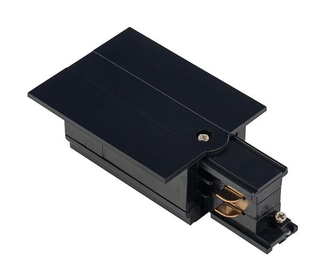 Końcówka zasilająca lewa do Szynoprzewodu Szyny CTLS RECESSED POWER END CAP LEFT BLACK PE-L 8235 NOWODVORSKI Lighting Loft nowoczesna trójfazowa 3 fazowa 3F sufitowy ścienny oświetlenie szynowe listwa podtynkowa 230V czarna Inspiracje Premium