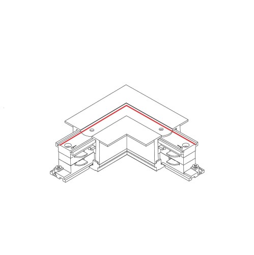 Łącznik do szynoprzewodu kątowy L CTLS RECESSED POWER L CONNECTOR LEFT BLACK L-L 8683 NOWODVORSKI Lighting Loft nowoczesna trójfazowa 3 fazowa 3F sufitowy do oświetlenie szynowe listwa podtynkowa szynoprzewodów złączka kątowa czarny Inspiracje Premium
