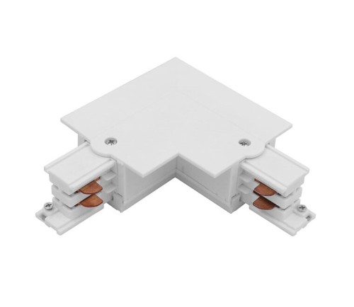 Łącznik do szynoprzewodu kątowy L CTLS RECESSED POWER L CONNECTOR LEFT WHITE L-L 8684 NOWODVORSKI Lighting Loft nowoczesna trójfazowa 3 fazowa 3F sufitowy do oświetlenie szynowe listwa podtynkowa szynoprzewodów złączka kątowa biały Inspiracje Premium