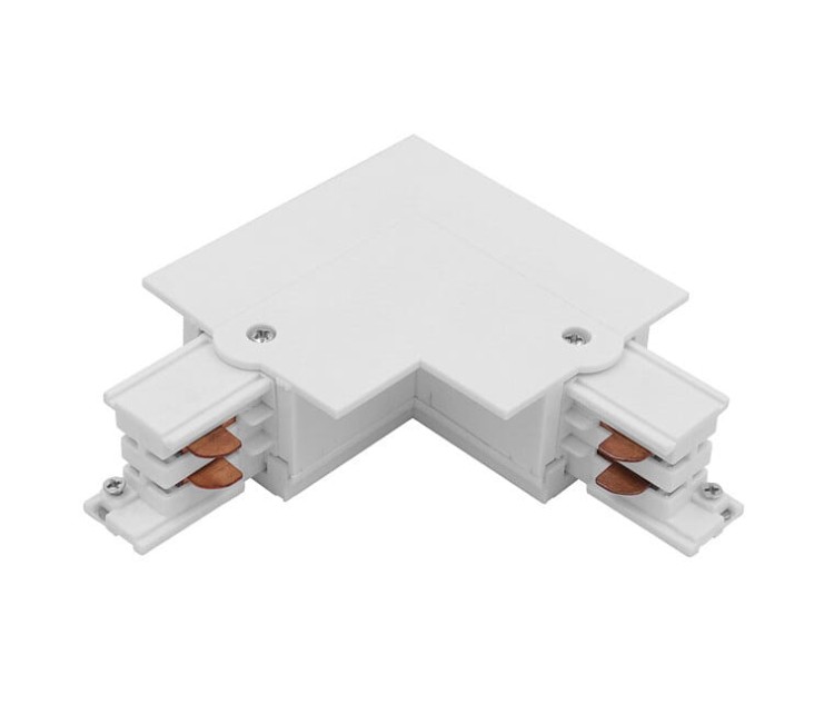 Łącznik do szynoprzewodu kątowy L CTLS RECESSED POWER L CONNECTOR LEFT WHITE L-L 8684 NOWODVORSKI Lighting Loft nowoczesna trójfazowa 3 fazowa 3F sufitowy do oświetlenie szynowe listwa podtynkowa szynoprzewodów złączka kątowa biały Inspiracje Premium