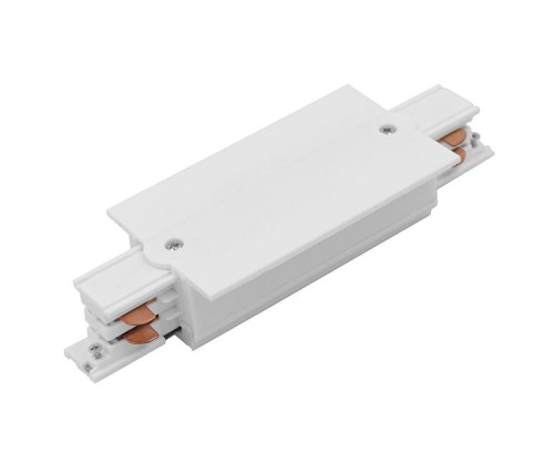 Łącznik do szynoprzewodu środkowy prosty zasilający CTLS POWER RECESSED STRAIGHT CONNECTOR WHITE 8686 NOWODVORSKI Lighting Loft nowoczesna trójfazowa 3 fazowa 3F oświetlenie szynowe listwa podtynkowa szynoprzewodów złączka prosta biały Inspiracje Premium