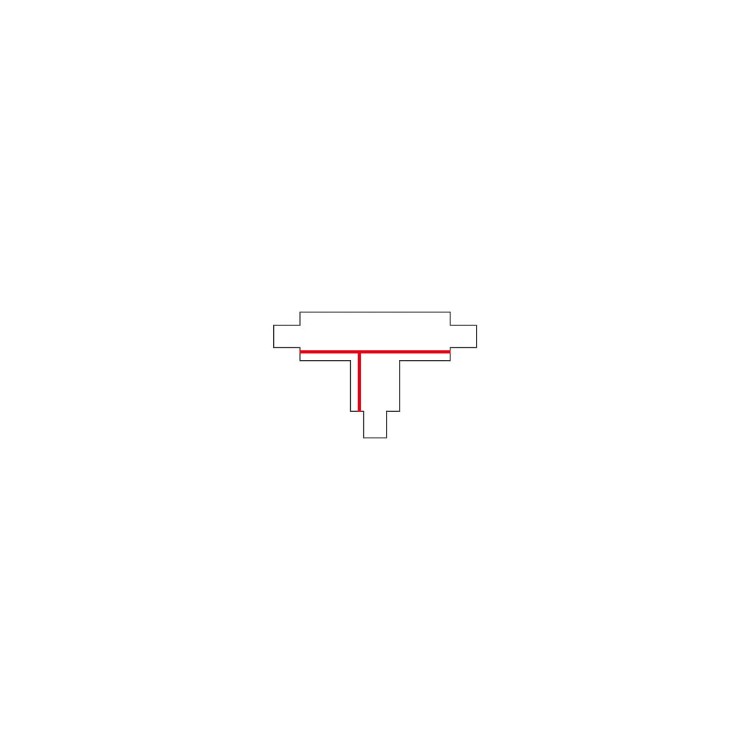 Łącznik do szynoprzewodu T CTLS RECESSED POWER T CONNECTOR RIGHT BLACK T-R1 8246 NOWODVORSKI Lighting Loft nowoczesna trójfazowa 3 fazowa 3F sufitowy ścienny do oświetlenie szynowe listwa podtynkowy szynoprzewodów złączka czarny Inspiracje Premium