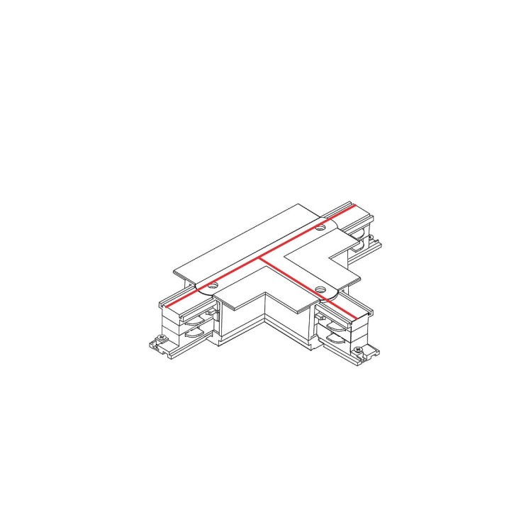 Łącznik do szynoprzewodu T CTLS RECESSED POWER T CONNECTOR RIGHT 2 BLACK T-R2 8682 NOWODVORSKI Lighting Loft nowoczesna trójfazowa 3 fazowa 3F sufitowy ścienny do oświetlenie szynowe listwa podtynkowy szynoprzewodów złączka czarny Inspiracje Premium