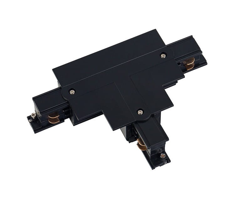 Łącznik do szynoprzewodu T CTLS RECESSED POWER T CONNECTOR LEFT BLACK T-L1 8248 NOWODVORSKI Lighting Loft nowoczesna trójfazowa 3 fazowa 3F sufitowy ścienny do oświetlenie szynowe listwa podtynkowy szynoprzewodów złączka czarny Inspiracje Premium