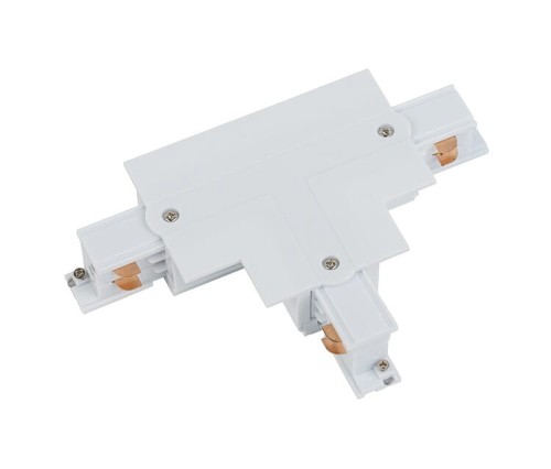 Łącznik do szynoprzewodu T CTLS RECESSED POWER T CONNECTOR LEFT WHITE T-L1 8247 NOWODVORSKI Lighting Loft nowoczesna trójfazowa 3 fazowa 3F sufitowy ścienny do oświetlenie szynowe listwa podtynkowy szynoprzewodów złączka biały Inspiracje Premium