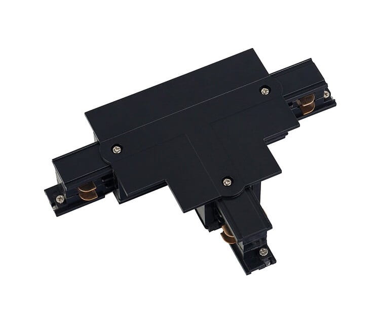 Łącznik do szynoprzewodu T CTLS RECESSED POWER T CONNECTOR LEFT 2 BLACK T-L2 8240 NOWODVORSKI Lighting Loft nowoczesna trójfazowa 3 fazowa 3F sufitowy ścienny do oświetlenie szynowe listwa podtynkowy szynoprzewodów złączka czarny Inspiracje Premium