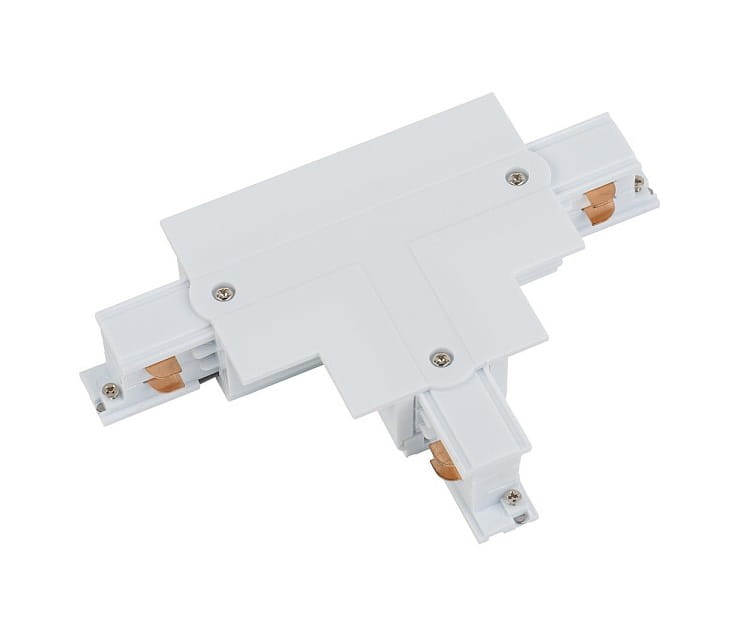 Łącznik do szynoprzewodu T CTLS RECESSED POWER T CONNECTOR LEFT 2 WHITE T-L2 8238 NOWODVORSKI Lighting Loft nowoczesna trójfazowa 3 fazowa 3F sufitowy ścienny do oświetlenie szynowe listwa podtynkowy szynoprzewodów złączka biały Inspiracje Premium