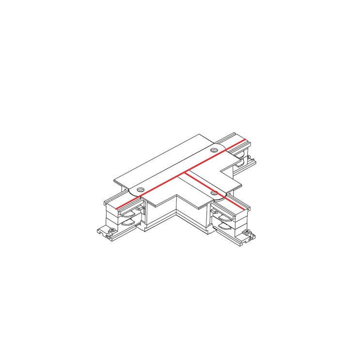 Łącznik do szynoprzewodu T CTLS RECESSED POWER T CONNECTOR LEFT 2 WHITE T-L2 8238 NOWODVORSKI Lighting Loft nowoczesna trójfazowa 3 fazowa 3F sufitowy ścienny do oświetlenie szynowe listwa podtynkowy szynoprzewodów złączka biały Inspiracje Premium