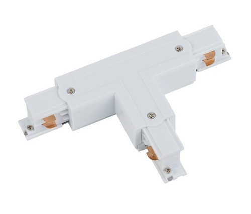 Łącznik do szynoprzewodu T CTLS POWER T CONNECTOR RIGHT 1 WHITE T-R1 8241 NOWODVORSKI Lighting Loft nowoczesna trójfazowa 3 fazowa 3F sufitowy ścienny do oświetlenie szynowe listwa natynkowy szynoprzewodów złączka biały Inspiracje Premium