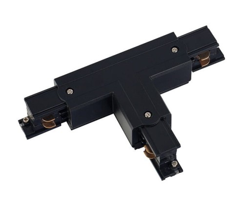 Łącznik do szynoprzewodu T CTLS POWER T CONNECTOR LEFT 1 BLACK T-L1 8244 NOWODVORSKI Lighting Loft nowoczesna trójfazowa 3 fazowa 3F sufitowy ścienny do oświetlenie szynowe listwa natynkowy szynoprzewodów złączka czarny Inspiracje Premium