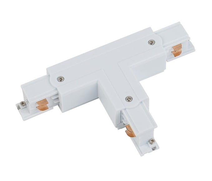 Łącznik do szynoprzewodu T CTLS POWER T CONNECTOR LEFT 1 WHITE T-L1 8243 NOWODVORSKI Lighting Loft nowoczesna trójfazowa 3 fazowa 3F sufitowy ścienny do oświetlenie szynowe listwa natynkowy szynoprzewodów złączka biały Inspiracje Premium