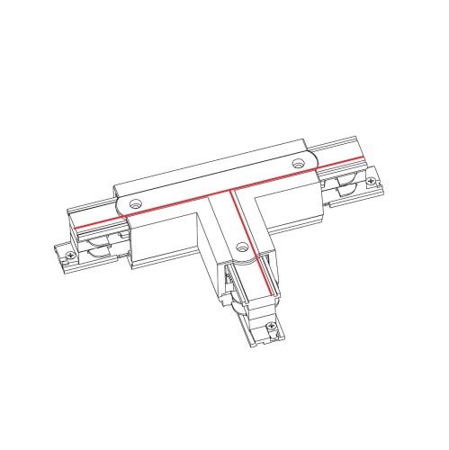 Łącznik do szynoprzewodu T CTLS POWER T CONNECTOR LEFT 2 BLACK T-L2 8237 NOWODVORSKI Lighting Loft nowoczesna trójfazowa 3 fazowa 3F sufitowy ścienny do oświetlenie szynowe listwa natynkowy szynoprzewodów złączka czarny Inspiracje Premium