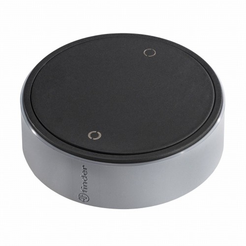 Przycisk bezprzewodowy 2-kanałowy 1Y.13.B12 Finder YESLY BLISS BEYON Bluetooth do sterownia światłem i urządzeniami Kompatybilny z Amazon Alexa Google Home dwukanałowy dwa kanały czarny