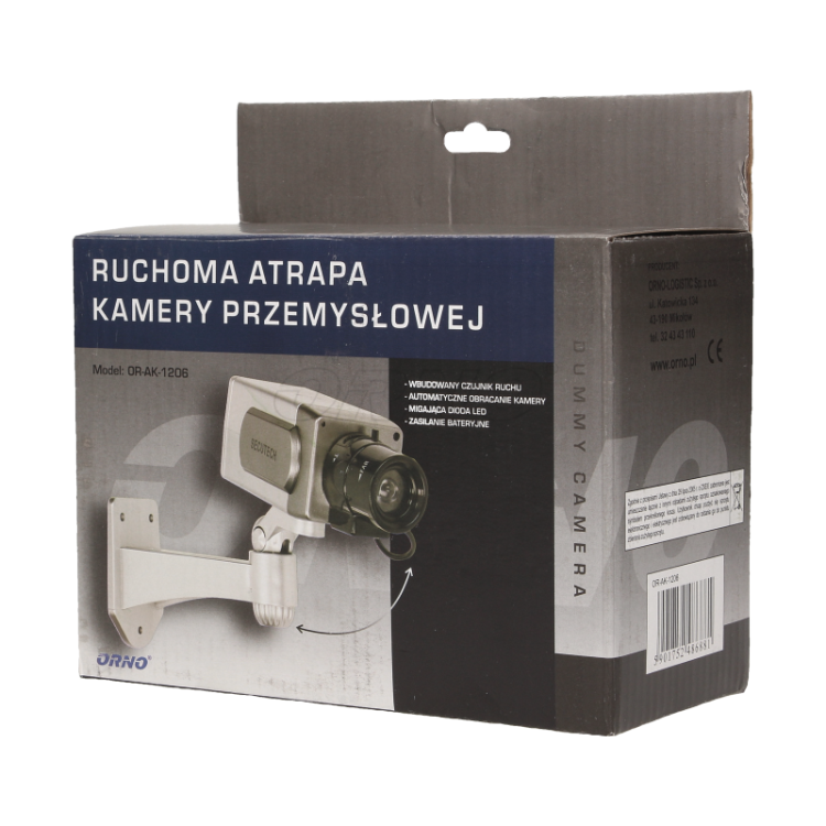 Atrapa kamery monitorującej z czujnikiem ruchu CCTV OR-AK-1206 Orno