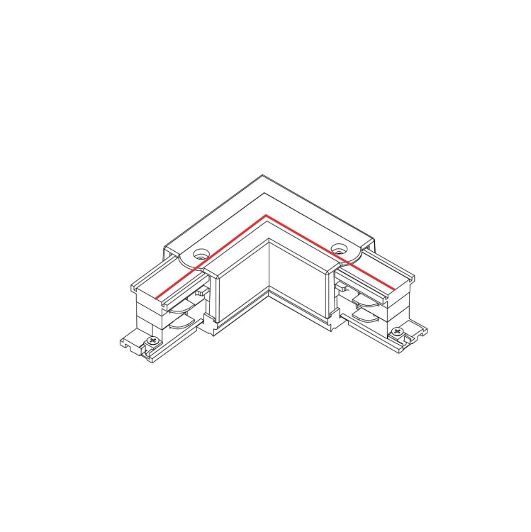 Łącznik do szynoprzewodu kątowy L CTLS POWER L CONNECTOR RIGHT WHITE L-R 8227 NOWODVORSKI Lighting Loft nowoczesna trójfazowa 3 fazowa 3F sufitowy ścienny do oświetlenie szynowe listwa natynkowa szynoprzewodów złączka kątowa biały Inspiracje Premium