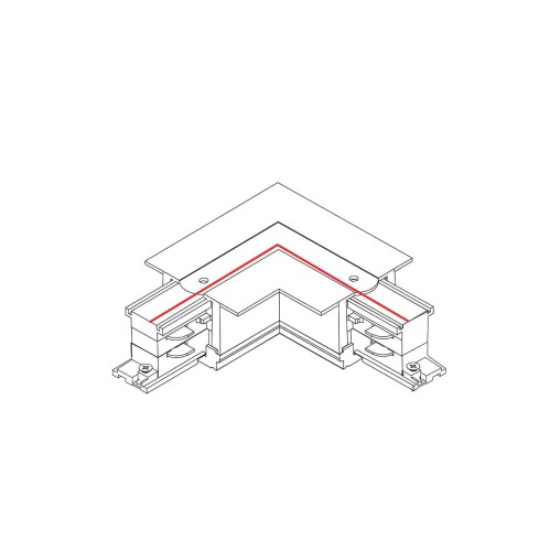 Łącznik do szynoprzewodu kątowy L CTLS RECESSED POWER L CONNECTOR RIGHT WHITE L-R 8230 NOWODVORSKI Lighting Loft nowoczesna trójfazowa 3 fazowa 3F sufitowy do oświetlenie szynowe listwa podtynkowa szynoprzewodów złączka kątowa biały Inspiracje Premium