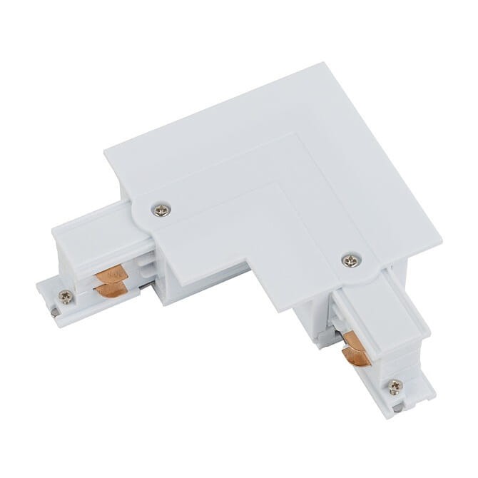 Łącznik do szynoprzewodu kątowy L CTLS RECESSED POWER L CONNECTOR RIGHT WHITE L-R 8230 NOWODVORSKI Lighting Loft nowoczesna trójfazowa 3 fazowa 3F sufitowy do oświetlenie szynowe listwa podtynkowa szynoprzewodów złączka kątowa biały Inspiracje Premium