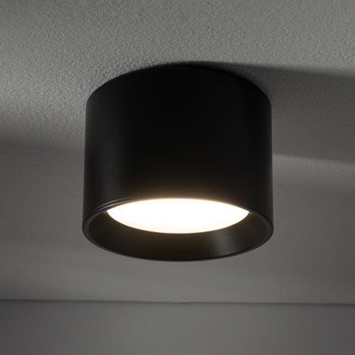 Lampa sufitowa downlight natynkowa MAUN BL CG BLACK 10482 NOWODVORSKI Lighting GX53 10 cm Spot oświetleniowa nowoczesna sufitowa metal czarna Inspiracje Premium
