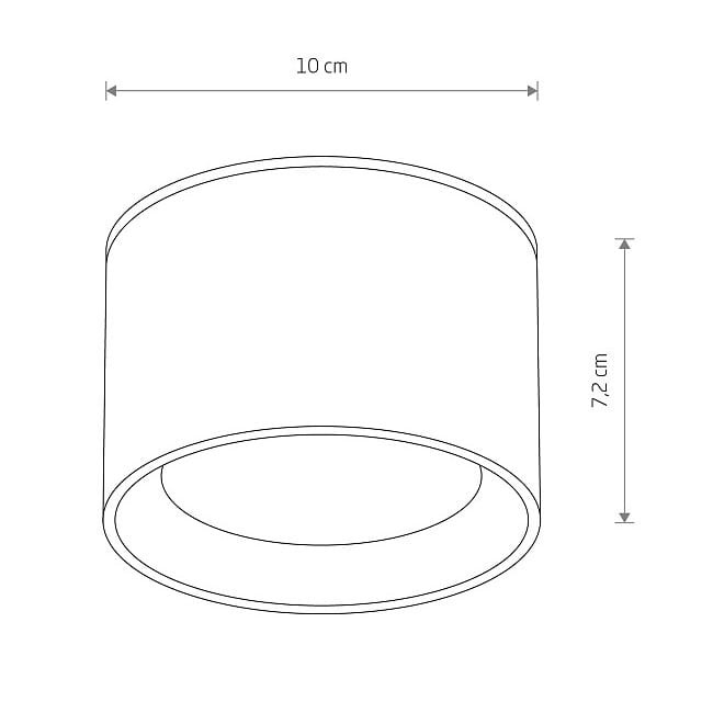 Lampa sufitowa downlight natynkowa MAUN BL CG BLACK 10482 NOWODVORSKI Lighting GX53 10 cm Spot oświetleniowa nowoczesna sufitowa metal czarna Inspiracje Premium