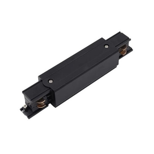 Łącznik do szynoprzewodu środkowy prosty zasilający CTLS POWER STRAIGHT CONNECTOR BLACK 8708 NOWODVORSKI Lighting Loft nowoczesna trójfazowa 3 fazowa 3F oświetlenie szynowe listwa natynkowa szynoprzewodów złączka prosta czarny Inspiracje Premium