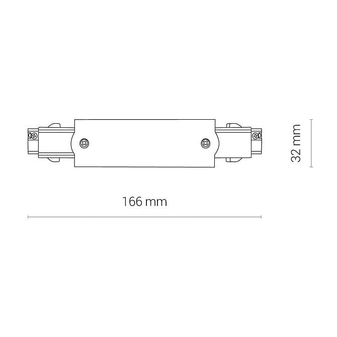 Łącznik do szynoprzewodu środkowy prosty zasilający CTLS POWER STRAIGHT CONNECTOR WHITE 8707 NOWODVORSKI Lighting Loft nowoczesna trójfazowa 3 fazowa 3F oświetlenie szynowe listwa natynkowa szynoprzewodów złączka prosta biały Inspiracje Premium