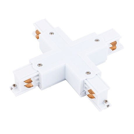 Łącznik do szynoprzewodu krzyżowy X CTLS POWER X CONNECTOR WHITE 8701 NOWODVORSKI Lighting Loft nowoczesna trójfazowa 3 fazowa 3F sufitowy ścienny do oświetlenie szynowe listwa natynkowa szynoprzewodów złączka biały Inspiracje Premium