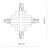 Łącznik do szynoprzewodu krzyżowy X CTLS RECESSED POWER X CONNECTOR WHITE 8678 NOWODVORSKI Lighting Loft nowoczesna trójfazowa 3 fazowa 3F sufitowy do oświetlenie szynowe listwa podtynkowa szynoprzewodów wpuszczany złączka biały Inspiracje Premium