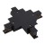 Łącznik do szynoprzewodu krzyżowy X CTLS RECESSED POWER X CONNECTOR BLACK 8680 NOWODVORSKI Lighting Loft nowoczesna trójfazowa 3 fazowa 3F sufitowy do oświetlenie szynowe listwa podtynkowa szynoprzewodów wpuszczany złączka czarny Inspiracje Premium