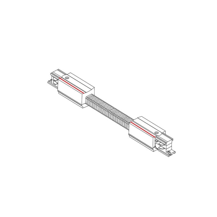 Łącznik do szynoprzewodu elastyczny giętki CTLS POWER FLEX CONNECTOR BLACK 8700 NOWODVORSKI Lighting Loft nowoczesna trójfazowa 3 fazowa 3F sufitowy do oświetlenie szynowe listwa natynkowa szynoprzewodów złączka czarny Inspiracje Premium