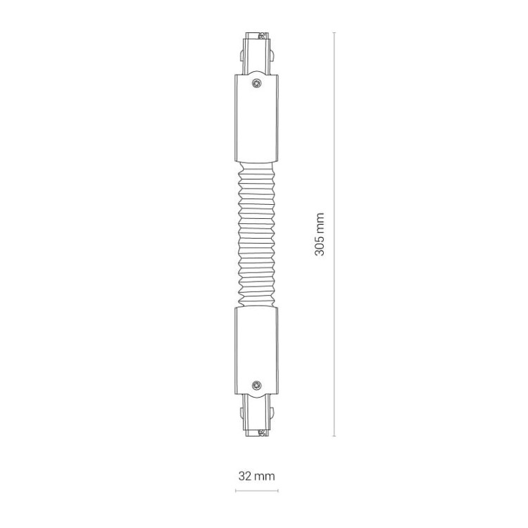Łącznik do szynoprzewodu elastyczny giętki CTLS POWER FLEX CONNECTOR BLACK 8700 NOWODVORSKI Lighting Loft nowoczesna trójfazowa 3 fazowa 3F sufitowy do oświetlenie szynowe listwa natynkowa szynoprzewodów złączka czarny Inspiracje Premium