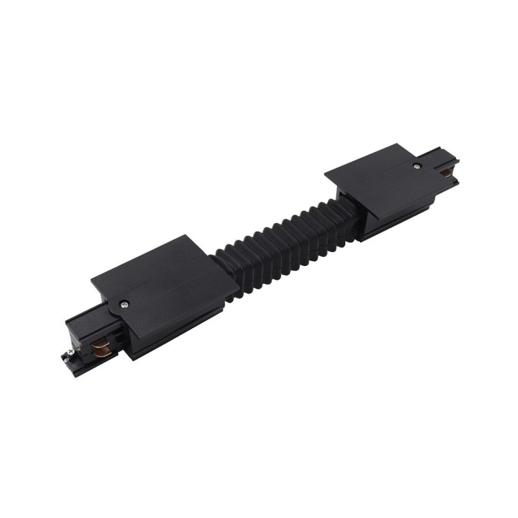 Łącznik do szynoprzewodu elastyczny giętki CTLS RECESSED POWER FLEX CONNECTOR BLACK 8677 NOWODVORSKI Lighting Loft nowoczesna trójfazowa 3 fazowa 3F sufitowy do oświetlenie szynowe listwa podtynkowa szynoprzewodów złączka czarny Inspiracje Premium