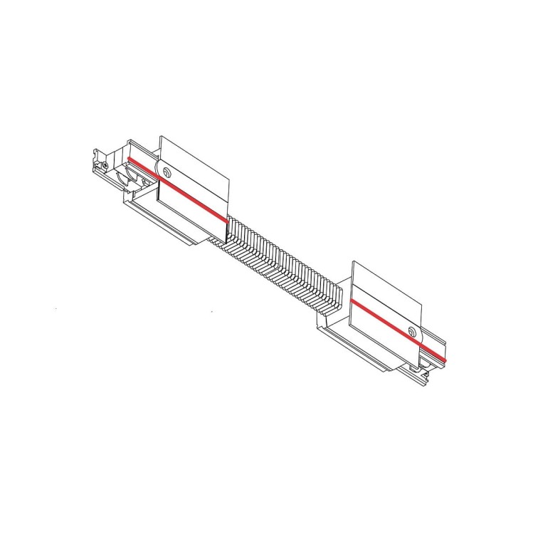 Łącznik do szynoprzewodu elastyczny giętki CTLS RECESSED POWER FLEX CONNECTOR BLACK 8677 NOWODVORSKI Lighting Loft nowoczesna trójfazowa 3 fazowa 3F sufitowy do oświetlenie szynowe listwa podtynkowa szynoprzewodów złączka czarny Inspiracje Premium