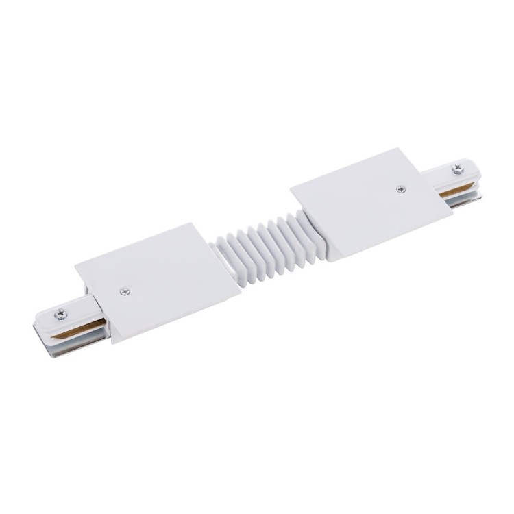 Łącznik do szynoprzewodu elastyczny giętki CTLS RECESSED POWER FLEX CONNECTOR WHITE 8676 NOWODVORSKI Lighting Loft nowoczesna trójfazowa 3 fazowa 3F sufitowy do oświetlenie szynowe listwa podtynkowa szynoprzewodów złączka biały Inspiracje Premium