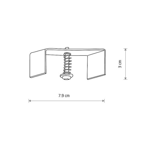 Uchwyt do montażu wpuszczanego szynoprzewodów do szyny 3-fazowej CTLS RECESSED FIXING SET 8306 NOWODVORSKI Lighting Loft nowoczesna trójfazowa 3 fazowa 3F sufitowy oświetlenie szynowe listwa podtynkowa szynoprzewodów element montażowy Inspiracje Premium
