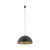 Lampa sufitowa wisząca Industrialna Loft HEMISPHERE HIT BLACK-GOLD L 10703 NOWODVORSKI Lighting E27 x1 50cm oświetleniowa żyrandol nowoczesna metal do Kuchni Jadalni nad stół blat wyspę z przetłoczeniami czarno-złota satynowy zwis Inspiracje Premium