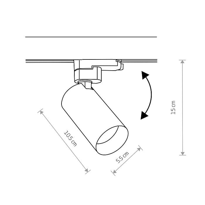Lampa szynowa Reflektor szynowy trójfazowa CTLS MONO WHITE 10236 NOWODVORSKI Lighting GU10 Loft nowoczesna 3 fazowa 3F sufitowa ścienna oświetlenie szynowe 230V szynoprzewodu biała biały Inspiracje Premium