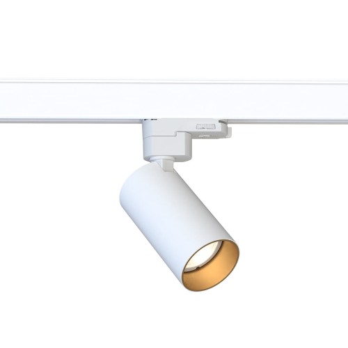 Lampa szynowa Reflektor szynowy trójfazowa CTLS MONO WHITE-GOLD 10238 NOWODVORSKI Lighting GU10 Loft nowoczesna 3 fazowa 3F sufitowa ścienna oświetlenie szynowe 230V szynoprzewodu biało-złota biały Inspiracje Premium