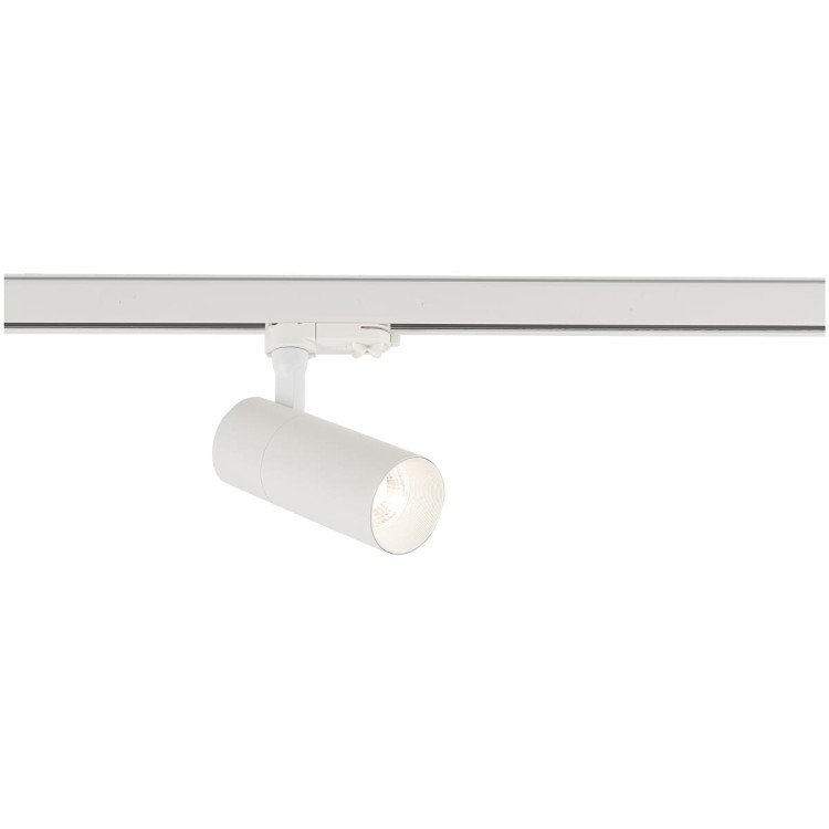 Lampa szynowa Reflektor szynowy trójfazowa CTLS TINOS LED WHITE 10391 NOWODVORSKI Lighting 20W 3000K Loft nowoczesna 3 fazowa 3F sufitowa ścienna oświetlenie szynowe 230V szynoprzewodu barwa ciepła ciepłobiała biała biały Inspiracje Premium