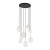Lampa sufitowa wisząca Loft KARO VIII 10934 NOWODVORSKI Lighting 8xG9 nowoczesna oprawa oświetleniowa kula biała zwis czarno-złoty czarny czarna metal szkło Inspiracje Premium
