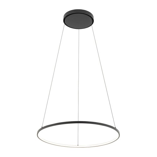 Lampa sufitowa wisząca Industrialna Loft CIRCOLO LED M SH-60 BLACK 10862 NOWODVORSKI Lighting 4000K 21W 60cm oświetleniowa żyrandol nowoczesna metal czarna czarny zwis barwa dzienna neutralna Inspiracje Premium