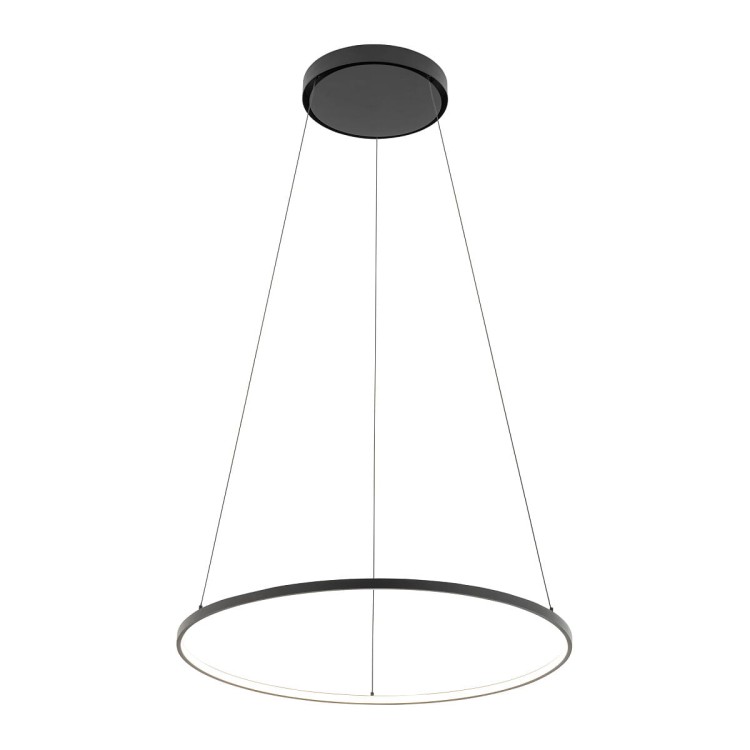 Lampa sufitowa wisząca Industrialna Loft CIRCOLO LED M SH-60 BLACK 10862 NOWODVORSKI Lighting 4000K 21W 60cm oświetleniowa żyrandol nowoczesna metal czarna czarny zwis barwa dzienna neutralna Inspiracje Premium