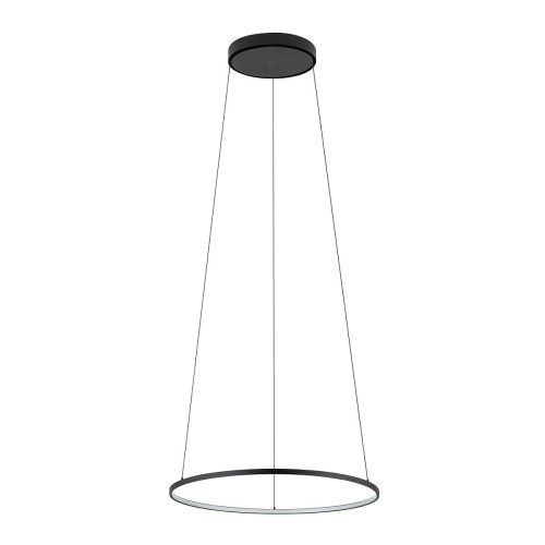 Lampa sufitowa wisząca Industrialna Loft CIRCOLO LED S SH-45 BLACK 10863 NOWODVORSKI Lighting 4000K 18W 45cm oświetleniowa żyrandol nowoczesna metal czarna czarny zwis barwa dzienna neutralna Inspiracje Premium