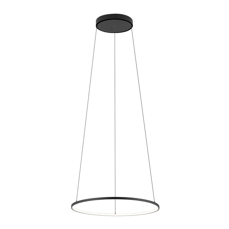 Lampa sufitowa wisząca Industrialna Loft CIRCOLO LED S SH-45 BLACK 10863 NOWODVORSKI Lighting 4000K 18W 45cm oświetleniowa żyrandol nowoczesna metal czarna czarny zwis barwa dzienna neutralna Inspiracje Premium